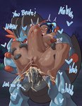 3_fingers 5_toes abdominal_bulge anal anal_penetration anthro anthro_penetrating anthro_penetrating_human areola balls biceps big_balls big_breasts big_butt big_penis biped black_eyebrows black_hair blue_body blue_eyeliner blue_eyes blue_hair blue_text bodily_fluids breasts brown_anus brown_areola brown_body brown_clitoral_hood brown_clitoris brown_nipples brown_pussy brown_skin butt clitoral_hood clitoris cum cum_from_ass cum_in_ass cum_inside deep_penetration dialogue dominant dominant_anthro dominant_male duo ear_piercing ear_ring ejaculation erection eye_roll eyebrows eyelashes eyeliner feet female female_penetrated fingers genital_fluids genitals grey_balls grey_body grey_penis grey_tail gym_leader hair heart_symbol horizontal_pupils huge_abdominal_bulge huge_balls huge_penetration huge_penis human_on_anthro human_penetrated humanoid_genitalia humanoid_penis humanoid_pussy interspecies large_penetration leg_grab long_hair looking_aside makeup male male/female male_penetrating male_penetrating_female moan multicolored_body multicolored_hair muscular muscular_anthro muscular_male navel night nipples nubbed_penis nude nude_anthro nude_female nude_human nude_male open_mouth orange_body orange_eyes orange_sclera outie_navel outside penetration penile penile_penetration penis penis_in_ass piercing pink_tongue plantigrade pokemorph pokephilia pupils pussy pussy_ejaculation quads questionable_consent red_tongue ring_piercing saliva saliva_on_tongue sex shaking sky soles spread_legs spreading stand_and_carry_position standing standing_sex submissive submissive_female submissive_human sweat sweaty_breasts sweaty_face tail talking_to_another talking_to_partner tan_cum teeth text thick_thighs thigh_grab toes tongue tongue_out trembling two_tone_hair vaginal_fluids vein veiny_muscles white_body bymetalala nintendo pokemon nessa_(pokemon) amphibian generation_6_pokemon human mammal mega_evolution mega_swampert pokemon_(species) 2025 absurd_res english_text hi_res
