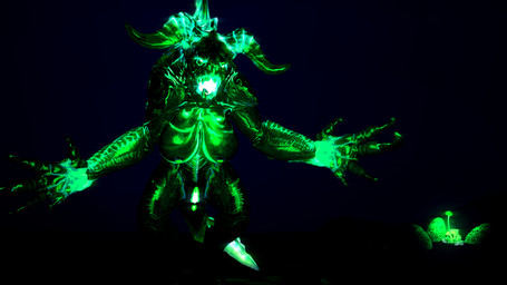 anus big_breasts black_background bodily_fluids breasts claws egg female feral genitals glowing glowing_anus glowing_eyes glowing_genitalia glowing_nipples glowing_vulva horn looking_at_viewer nipples non-mammal_breasts non-mammal_nipples nude open_mouth presenting presenting_vulva simple_background solo tail teeth vulva sam_ayou fallout garry's_mod microsoft deathclaw glowing_deathclaw mammal monster reptile scalie 16:9 3d_(artwork) digital_media_(artwork) hi_res widescreen