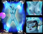 blue_body bodily_fluids brainwashing breast_expansion breasts drooling expansion female freckles genitals hypnosis hypnotic_visor injection liquid mind_control nipple_injection nude nude_female nude_humanoid pink_liquid pussy restrained saliva solo tech_control visor dragon_nexus re-maker bioware electronic_arts mass_effect liara_t'soni alien asari humanoid 2016 story story_in_description