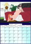 2014 bed breasts butt calendar calendar_graphic clothing disney fab3716 female footwear furniture gargoyles high_heels human irl_trace july_(month) mammal nipples not_furry nude pinup pose shoes solo