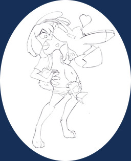 anthro bodily_fluids bottomwear bottomwear_down bottomwear_pull breast_lick breast_play breasts clothed clothing clothing_pull drooling duo featureless_breasts female heart_symbol legwear licking male male/female partially_clothed saliva shorts shorts_down shorts_pull stockings tongue chaoshetra one_piece carrot_(one_piece) cyote lagomorph leporid mammal minkmen_(one_piece) rabbit absurd_res alpha_channel hi_res