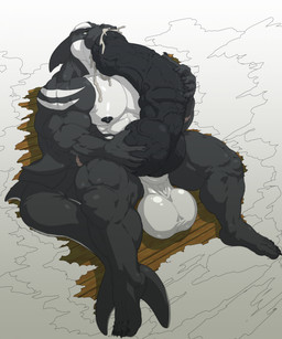 abs animal_genitalia animal_penis anthro arm_fin autofellatio balls big_balls big_muscles big_penis black_body black_nipples black_penis blue_eyes bodily_fluids cum cum_in_mouth cum_in_own_mouth cum_in_self cum_inside cum_splatter equine_genitalia equine_penis fin genital_fluids genitals head_fin huge_balls huge_muscles huge_penis hybrid_genitalia hybrid_penis hyper hyper_genitalia hyper_penis knot knotted_equine_penis knotted_penis male male_anthro masturbation medial_ring muscular muscular_anthro muscular_male narrowed_eyes nipples nude oral oral_masturbation pecs penile penile_masturbation penis sheath sitting solo spread_legs spreading striped_arms vein veiny_penis white_balls white_body white_sheath dust_yang york_(yerkelayh) cetacean dolphin mammal marine oceanic_dolphin orca toothed_whale hi_res