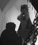 Rating: q
ID: 5605312
Date: 2025-05-28 19:22:44 -0400
Status: active
Score: 16
apode apophis_(mge) big_breasts blush breasts chain dominant dominant_female draconcopode duo female female_focus greyscale grin human human_on_humanoid humanoid humanoid_pointy_ears interspecies lamia legless less_(artist) male mammal monochrome monster_girl_(genre) monster_girl_encyclopedia navel pointy_ears reptile scalie serpentine smile snake split_form submissive submissive_male yandere post #5605312