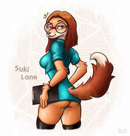 anthro blep butt clipboard clock clothing emanata eyewear female glasses legwear looking_at_viewer looking_back pose rear_view solo standing thigh_highs tongue tongue_out watch wristwatch nightfury2020 illumination_entertainment sing_(movie) suki_lane canid canine canis domestic_dog hunting_dog mammal saluki sighthound hi_res pinup portrait three-quarter_portrait