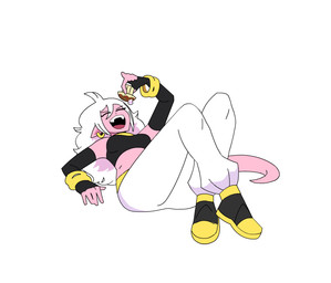belly belly_inflation big_belly big_breasts breasts clothing duo female female_pred food food_transformation hair humanoid_pointy_ears humanoid_pred inflation oral_vore overweight overweight_female pink_body pointy_ears same_size_vore simple_background tail text transformation vore white_background white_clothing white_hair lewdlemage dragon_ball dragon_ball_fighterz android_18 android_21 majin_android_21 alien alien_humanoid bio-android_(dragon_ball) humanoid majin tailed_humanoid 2d_animation animated digital_media_(artwork) english_text frame_by_frame