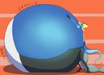 2019 anthro belly belly_expansion belly_inflation big_belly blue_body bodbloat creaking different_sound_effects expansion extended_sound_effect generation_8_pokemon hose hose_inflation huge_belly hyper hyper_belly immobile inflation inflation_fetish inteleon liquid_inflation male nintendo onomatopoeia poha_(bodbloat) pokemon pokemon_(species) signature simple_background slosh sloshing_belly solo sound_effect_variant sound_effects tail text tube_bulge water_inflation yellow_frill