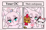 ambiguous_gender anthro feral fur solo white_body white_fur sukendo your_oc_their_cock/pussy neu_(sukendo) avian bird chicken domestic_cat felid feline felis galliform gallus_(genus) mammal phasianid animated hi_res loop meme no_sound short_playtime webm