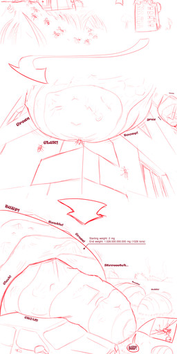 ambiguous_gender arthropod_abdomen building building_destruction burping car close-up destruction directional_arrow feral feral_pred group hyper_abdomen mass_vore multiple_prey object_vore onomatopoeia sequential_arrow size_difference smaller_pred sound_effects text vehicle vore kritko ant arthropod hymenopteran insect absurd_res comic hi_res sequence sketch