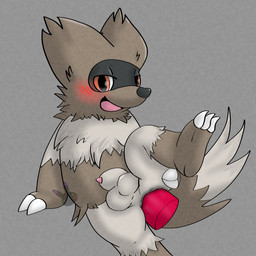 2_fingers 3_toes anal anal_penetration animal_genitalia balls brown_body brown_fur butt butt_grab chest_tuft dildo dildo_insertion feet feral fingers fully_sheathed fur genitals hand_on_butt large_penetration looking_at_viewer male multicolored_body multicolored_fur nude nude_male object_in_ass penetration penis penis_tip presenting raised_leg semi-anthro sex_toy sex_toy_in_ass sex_toy_insertion sheath sheathed_while_penetrated smile smiling_at_viewer solo stretched_anus tan_body tan_fur toes tuft pastelpaints nintendo pokemon generation_3_pokemon pokemon_(species) zigzagoon 1:1 2024 absurd_res digital_drawing_(artwork) digital_media_(artwork) hi_res