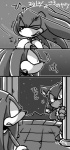 anthro comic echidna eulipotyphlan hedgehog japanese_text knuckles_the_echidna male mammal monochrome monotreme sega sonic_the_hedgehog sonic_the_hedgehog_(series) text translation_request urahyu