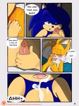 2020 3:4 age_difference anal anal_fingering anthro aroused aroused_face balls bed bedroom_eyes blockage_(layout) blue_body blue_fur blush bodily_fluids canid canine cheek_tuft chest_tuft close-up comic cum cum_on_face cum_while_penetrated cumshot dialogue digital_media_(artwork) dominant dominant_male dripping drooling duo ejaculation english_text erection eulipotyphlan eyes_closed facial_tuft fangs fingering forced forced_orgasm fox fur furniture genital_fluids genitals gesture glistening glistening_genitalia glistening_penis green_eyes hand_gesture hand_on_face hand_on_penis handjob head_on_pillow head_tuft heart_symbol hedgehog holding_penis horizontal_blockage humanoid_genitalia humanoid_penis lidded_eyes looking_at_viewer looking_pleasured male male/male mammal miles_prower motion_lines motion_outline multicolored_body multicolored_fur narrowed_eyes nude older_male one_eye_closed open_mouth orgasm penetration penile penis penis_on_face pepamintop porn_dialogue precum raised_shoulders saliva saliva_drip saliva_string screaming seductive sega sex shaking sonic_the_hedgehog sonic_the_hedgehog_(series) speech_bubble submissive submissive_male teeth text thumbs_up tongue tongue_out treating_arousal_like_enjoyment tremble_spikes trembling trembling_for_pleasure tuft white_body white_fur wink yellow_body yellow_fur younger_male