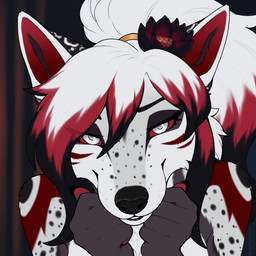 3_tails anthro bangs big_eyes bowl chibi chopsticks container digitigrade eating eyelashes fa_icon facial_tuft female female_anthro fluffy food freckled_arms freckled_face freckles fur grey_body grey_eyes grey_fur hair hair_over_eye holding_object long_bangs long_eyelashes looking_at_viewer male male_anthro multi_tail noodles pawpads ponytail ramen sitting smile smirk solo tail tuft naughtystray mythology canid canid_demon canine canis demon fox hellhound hybrid mammal mythological_canine mythological_creature wolf 1:1 absurd_res bust_portrait digital_media_(artwork) headshot_portrait hi_res icon portrait