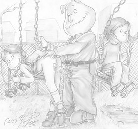 anthro chain-link_fence detailed_background erection female fence genitals group hair humanoid_genitalia humanoid_penis long_hair male male/female male_penetrating outside outside_sex penetration penis pigtails playground sex short_hair vaginal vaginal_penetration vulva young young_anthro young_female young_male young_on_young sicmop arthur_(series) binky_barnes francine_frensky muffy_crosswire bulldog canid canine canis domestic_dog haplorhine mammal mastiff molosser monkey primate 2005 dated graphite_(artwork) greyscale monochrome shaded soft_shading traditional_media_(artwork)