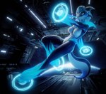 anthro big_breasts blue_body blue_eyes blue_scales breasts cybernetics featureless_breasts female glowing glowing_eyes hologram machine non-mammal_breasts planet scales solo space tail annoad warfaremachine_(modeler) alilkira warfare_alilkira alien android biyemorph cyborg reptile robot scalie 3d_(artwork) digital_media_(artwork) hi_res