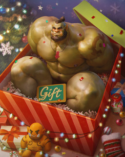 abs arm_tattoo arrow_pointing_to_crotch beard biceps black_hair blush bow_ribbon christmas_decorations christmas_lights christmas_ornament christmas_present christmas_stocking christmas_tree confetti container convenient_censorship directional_arrow facial_hair gift green_body green_sign green_skin hair hands_tied_behind_back holidays jar male musclegut muscular muscular_arms muscular_humanoid muscular_male not_furry ornament pecs plant plushie ponytail pubes short_ponytail shoulder_tattoo sign snowflake solo tattoo text_on_sign tree tusks 6suan blizzard_entertainment christmas warcraft garrosh_hellscream humanoid orc 2025 absurd_res hi_res