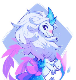 blue_body blue_hair blue_horn blue_skin blush female feral fur hair happy horn looking_at_viewer looking_back multicolored_body multicolored_fur purple_eyes purple_fins simple_background smile smiling_at_viewer solo pawstanoodle disney mythology raya_and_the_last_dragon sisu_(ratld) aquatic aquatic_dragon dragon eastern_dragon furred_dragon furred_scalie mythological_creature mythological_scalie scalie