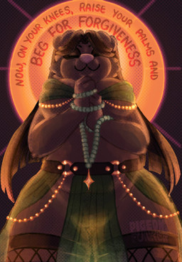 anthro backlighting barley(barkules) beads belly big_breasts breasts brown_body brown_fur camel_toe chain clothing female fishnet_clothing fur genital_outline hair iconography legwear light long_hair low-angle_view nipple_outline outline prayer prayer_beads religion solo stained_glass straight_hair suggestive sun thick_thighs thigh_highs vulva_outline wide_hips pigeonfunker barley bird_dog canid canine canis domestic_dog hunting_dog labrador mammal retriever hi_res lighting