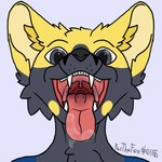 anthro fo male mouth_shot open_mouth pacthefox simple_background slimy_tongue solo uvula canid canine fox mammal 1:1 sketch