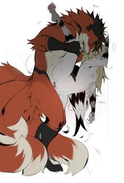 against_surface against_wall anthro anthro_on_anthro anthro_penetrated anthro_penetrating anthro_penetrating_anthro biped blonde_hair blood bodily_fluids breasts dipstick_tail duo female female_penetrated fur genitals hair male male/female male_penetrating male_penetrating_female markings nipples nude nude_anthro nude_female nude_male orange_body orange_fur orange_tail penetration penile penile_penetration penis penis_in_vagina pink_nipples raised_leg sex simple_background standing standing_sex tail tail_markings vaginal vaginal_penetration white_background white_body white_fur crowlix canid canine fox mammal absurd_res digital_drawing_(artwork) digital_media_(artwork) hi_res