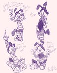 anthro bottomwear bottomwear_down bound clothed clothing clothing_lift cock_and_ball_torture erection genital_torture genitals humanoid_genitalia humanoid_penis male masturbation_denial pants pants_down partially_clothed penis sex_denial kcnite animaniacs warner_brothers yakko_warner inkblot mammal hi_res