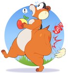 anthro belly big_belly big_butt blush bodily_fluids breasts butt butt_slap disembodied_hand female food fruit holding_food holding_fruit holding_object huge_butt open_mouth orange_body orange_tail plant raised_leg slap standing sweat sweatdrop tail thick_thighs whap ekkokenight mario_bros nintendo super_mario_bros_wonder skedaddler 2025 absurd_res digital_drawing_(artwork) digital_media_(artwork) hi_res