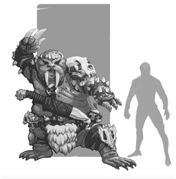 anthro armor bone bottomwear clothed clothing comparison duo gauntlets gloves handwear loincloth melee_weapon mostly_nude shoulder_guards simple_background skull solo_focus sword topless tusks weapon whiskers evgeniy_ognarev dungeons_and_dragons hasbro wizards_of_the_coast aquatic human mammal pinniped thanoi walrus greyscale monochrome