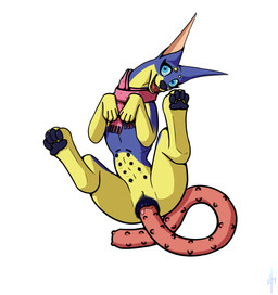 animal_genitalia animal_vulva blue_body blue_eyes blue_fur bodily_fluids canine_genitalia canine_vulva eyelashes female feral fur genital_fluids genitals large_penetration looking_at_viewer lying masturbation multi_nipple multicolored_body multicolored_fur nipples on_back open_mouth pawpads penetration pink_scarf raised_leg scarf sex_toy simple_background smile smiling_at_viewer solo spread_legs spreading teeth toony vaginal vaginal_fluids vaginal_masturbation vaginal_penetration vulva yellow_body yellow_fur hikleloveshiking hikle canid canine canis dobermann domestic_dog mammal pinscher digital_drawing_(artwork) digital_media_(artwork) flat_colors hi_res