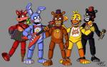 accordion anthro electric_guitar electronics guitar machine male maraca microphone musical_instrument percussion_instrument plucked_string_instrument string_instrument ellieyo404 five_nights_at_freddy's flying_v freddy_fazbear's_pizzeria_simulator scottgames lefty_(fnaf) rockstar_bonnie_(fnaf) rockstar_chica_(fnaf) rockstar_foxy_(fnaf) rockstar_freddy_(fnaf) animatronic avian bear bird canid canine chicken fox galliform gallus_(genus) lagomorph leporid mammal parrot phasianid rabbit robot 2018 digital_media_(artwork) hi_res