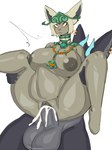 abdominal_bulge anthro balls big_balls big_breasts big_ears big_penis bodily_fluids breasts cum cum_in_pussy cum_inflation cum_inside duo ear_piercing ear_ring eye_roll eyeshadow female female_penetrated full_nelson full_nelson_(legs_held) fur genital_fluids genitals grey_body grey_fur huge_balls huge_breasts huge_penis inflation makeup male male/female male_penetrating male_penetrating_female penetration penile penile_penetration penis penis_in_pussy piercing purple_eyeshadow ring_piercing sex simple_background stand_and_carry_position standing standing_sex thick_thighs vaginal vaginal_penetration white_background wide_hips tozamtr nintendo tears_of_the_kingdom the_legend_of_zelda mineru mammal zonai hi_res