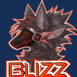 4_ears anthro badge black_visor fluffy_fur fur glowing grey_body grey_fur grey_hair hair highlights_(coloring) machine male multi_ear name_tag neck_tuft outline red_display red_glow red_hair red_hair_tips red_outline red_text solo text tuft white_body white_fur white_outline alexen_0 blizz_(blizztheproto) protogen 1:1 absurd_res alpha_channel colored digital_drawing_(artwork) digital_media_(artwork) headshot_portrait hi_res portrait shaded sketch