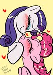 blush duo eyes_closed female female/female happy horn pink_body romantic romantic_couple smile white_body jully-park friendship_is_magic hasbro my_little_pony mythology pinkie_pie_(mlp) rarity_(mlp) equid equine horse mammal mythological_creature mythological_equine pony unicorn hi_res