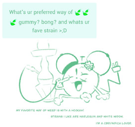 ambiguous_gender ask_blog bong cord_tail drugs green_line_art green_text happy hookah kneeling marijuana not_furry open_mouth open_smile simple_background sitting smile solo text white_background clockstops3am conditional_dnp object_shows animate_inanimate living_clock 2025 colored_line_art english_text green_and_white hi_res monochrome