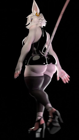 5_fingers anthro bedroom_eyes big_breasts big_butt black_background black_clothing black_dress black_footwear black_high_heels black_latex black_leg_warmers black_legwear black_thigh_highs breast_jiggle breasts bubble_butt butt butt_jiggle claws clothing dress ear_piercing ear_ring eyeshadow female finger_claws fingers footwear freckled_shoulders freckles glistening glistening_clothing hair hair_physics half-closed_eyes high_heels jiggling latex latex_clothing latex_dress leg_warmers legwear light looking_aside looking_at_viewer looking_back looking_back_at_viewer makeup narrowed_eyes orange_eyes piercing purple_eyelids purple_eyeshadow ring_piercing seducing_viewer seductive shoes short_hair side_boob simple_background slim_tail smile solo stockings tail thick_thighs thigh_highs walking white_body white_hair yellow_sclera jojomingles warfaremachine_(modeler) officer_flint_(foresttherotten) warfare_flint mammal mouse murid murine rodent 3d_(artwork) 3d_animation 9:16 animated digital_media_(artwork) hi_res lighting no_sound webm