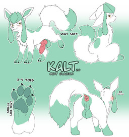 4_toes animal_genitalia animal_penis anus balls canine_genitalia canine_penis erection feet feral fluffy fur genitals knot looking_at_viewer male mint_fur pawpads penis rear_view simple_background sitting solo stated_bisexuality stated_sexuality tail text toes tuft yellow_eyes whyvern nintendo pokemon kalt_(whyvern) canid canine eeveelution generation_4_pokemon glaceon mammal pokemon_(species) shiny_pokemon 2026 absurd_res character_name digital_media_(artwork) english_text hi_res model_sheet superabsurd_res