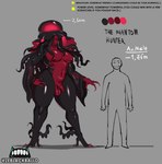 anthro duo femboy hair huge_thighs larger_male long_hair male male/male moobs muscular muscular_male overweight pseudo_hair size_difference tentacle_hair tentacles thick_thighs ze_blackball.d the_phantom_hunter_(ze_blackball.d) alien cnidarian human humanoid jellyfish mammal marine medusozoan hi_res model_sheet
