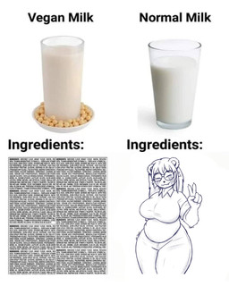 anthro belly big_breasts biped bottomwear breasts clothing eyes_closed eyewear female fur fur_markings gesture glasses hair hand_gesture humor long_hair markings milk overweight overweight_anthro overweight_female pants shirt solo standing text thick_thighs topwear v_sign wearing_glasses wide_hips pabord ritsuko_(pabord) bear giant_panda mammal 2025 4:5 digital_drawing_(artwork) digital_media_(artwork) english_text hi_res meme signature