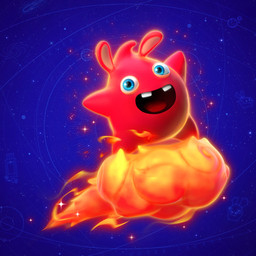 ambiguous_gender blue_background blue_eyes buckteeth cloud featureless_limbs glowing glowing_body light long_ears looking_at_viewer noseless open_mouth open_smile red_body red_skin red_tongue simple_background smile smiling_at_viewer solo space sparkles standing standing_on_cloud tan_inner_ear teeth tongue gael_chauvet mario_bros mario_plus_rabbids_sparks_of_hope nintendo ubisoft pyrogeddon spark_(mario_plus_rabbids) 1:1 2022 3d_(artwork) absurd_res colored crossover digital_media_(artwork) english_description full-length_portrait hi_res lighting official_art portrait shaded