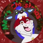 anthro christmas_clothing christmas_decorations christmas_lights christmas_ornament christmas_tree clothing female happy holidays kigurumi onesie plant solo tree naoto christmas canid canine canis deer domestic_dog husky mammal new_world_deer nordic_sled_dog reindeer spitz absurd_res hi_res