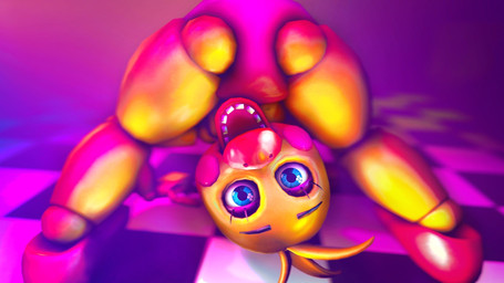 anthro beak blush blush_stickers eyelashes female looking_at_viewer machine open_beak open_mouth solo teeth toothed_beak unknown_artist splinks_(modeler) five_nights_at_freddy's five_nights_at_freddy's_2 scottgames toy_chica_(fnaf) animatronic avian bird robot 16:9 3d_(artwork) digital_media_(artwork) hi_res source_filmmaker_(artwork) source_request widescreen