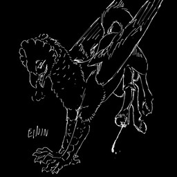 animal_genitalia animal_penis beak black_background breath claws ejaculation equine_genitalia equine_penis feathers feral genitals hooves looking_pleasured open_mouth penis scales simple_background solo tail text tongue wings einin european_mythology greek_mythology mythology tycho_(spikef22) avian hippogriff mythological_avian mythological_creature 2026 black_and_white hi_res monochrome signature