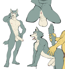 anal anal_penetration anthro anthro_on_anthro anthro_penetrated anthro_penetrating anthro_penetrating_anthro anus areola athletic athletic_anthro athletic_male backsack balls big_balls biped butt duo erection foreskin from_behind_position fur genitals glans grey_body grey_fur half-erect hip_grab humanoid_genitalia humanoid_penis leaning leaning_forward looking_aside looking_pleasured male male/male male_penetrated male_penetrating male_penetrating_male multiple_angles multiple_poses nipples nude nude_anthro nude_male open_mouth pecs penetration penile penile_penetration penis penis_in_ass perineum pose presenting presenting_anus presenting_balls presenting_hindquarters saggy_balls scar seductive sex side_view simple_background smile standing standing_sex tail tail_pull vein veiny_penis white_background white_body white_fur yellow_body yellow_fur jrjresq beastars legoshi_(beastars) canid canine canis mammal wolf colored full-length_portrait hi_res pinup portrait