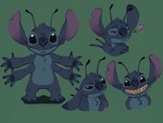 4_arms 4_toes antennae_(anatomy) anthro back_spines biped black_eyes blue_body blue_claws blue_fur blue_pawpads blush blush_lines chest_tuft claws dipstick_antennae ear_markings ears_down eyebrows eyes_closed feet finger_claws front_view fur green_background grin hands_together head_tuft heart_symbol looking_at_viewer multi_arm multi_limb multicolored_antennae notched_ear pawpads paws pivoted_ears purple_inner_ear raised_eyebrow simple_background smile solo toes tuft lowfire3 disney lilo_and_stitch stitch_(lilo_and_stitch) alien experiment_(lilo_and_stitch) 2023 digital_drawing_(artwork) digital_media_(artwork) flat_colors hi_res