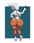 big_butt breasts butt clothing faceless featureless_face female footwear hand_on_hip high_heels huge_butt machine not_furry rear_view shoes solo thick_thighs wide_hips tansau haydee_(game) haydee robot 4:5 hi_res