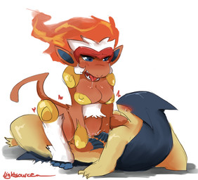 anthro black_body black_fur blue_eyes blush bodily_fluids breasts cowgirl_position duo female female_on_top fire from_front_position fur genital_fluids male male/female male_on_bottom nude on_bottom on_top open_mouth red_body red_fur sex simple_background straddling tongue tongue_out vaginal_fluids white_background white_body white_fur yellow_body yellow_fur lightsource nintendo pokemon generation_2_pokemon generation_4_pokemon infernape pokemon_(species) typhlosion 2014 digital_media_(artwork)