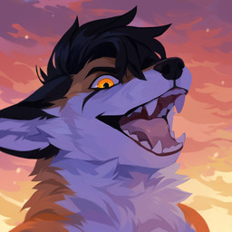 anthro black_hair black_nose cheek_tuft cloud detailed_background facial_tuft fangs fur hair looking_at_viewer male mouth_shot neck_tuft nude open_mouth orange_body orange_eyes orange_fur outside pink_tongue solo teeth tongue tuft unsigned white_body white_fur corzh77 canid canine fox mammal 1:1 absurd_res bust_portrait detailed hi_res icon portrait