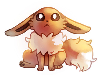 ambiguous_gender black_nose brown_body brown_eyes feral fluffy fluffy_tail fur mouth_closed neck_tuft pawpads paws pupils simple_background solo tail tuft white_background white_pupils flavia-elric nintendo pokemon eevee generation_1_pokemon pokemon_(species) 2015 digital_media_(artwork)