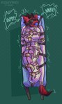 anthro ball_gag bdsm belt_restraints blindfold bondage bound gag gagged male medical_restraints onomatopoeia restraints sleepsack solo sound_effects straitjacket struggling tail tail_tuft text tuft kiwyne mythology dragon mythological_creature mythological_scalie scalie hi_res