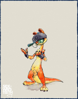 animal_genitalia anthro balls baseball_cap big_balls butt clothing eyewear fingerless_gloves fully_sheathed fur genitals glasses glistening gloves green_eyes hand_on_face handwear hat headgear headwear male nude orange_body orange_fur pawpads raised_tail rear_view round_glasses sheath simple_background solo tail tapping white_background schizy jak_and_daxter naughty_dog sony_corporation sony_interactive_entertainment daxter hybrid mammal mustelid musteline otter ottsel true_musteline weasel 2024 digital_media_(artwork) hi_res shaded