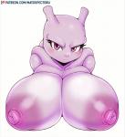 alternate_color areola big_areola big_breasts big_nipples blue_eyes blush breasts eyelashes female green_eyes green_nipples huge_breasts looking_at_viewer nipples patreon_logo pink_nipples purple_eyes purple_nipples simple_background solo text white_background matospectoru nintendo patreon pokemon pokken_tournament generation_1_pokemon generation_6_pokemon legendary_pokemon mewtwo pokemon_(species) shadow_mewtwo shadow_pokemon shiny_pokemon 2019 animated bust_portrait digital_media_(artwork) portrait short_playtime url