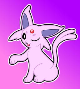 cheek_tuft facial_tuft female feral purple_body purple_ears solo tail thin_tail tongue tongue_out tuft duckydrawz nintendo pokemon eeveelution espeon generation_2_pokemon pokemon_(species)